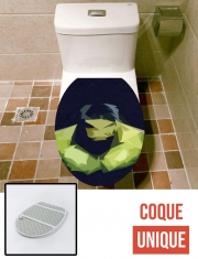 Housse de toilette - Décoration abattant wc Hulk Polygone