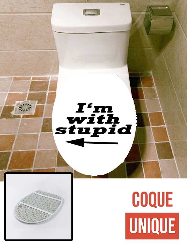 Housse de toilette - Décoration abattant wc I am with Stupid South Park