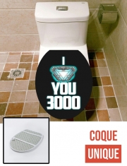 Housse de toilette - Décoration abattant wc I Love You 3000 Iron Man Tribute