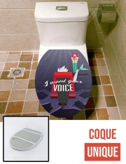 Housse de toilette - Décoration abattant wc I Want Your Voice