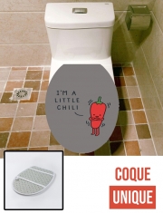Housse de toilette - Décoration abattant wc Im a little chili - Piment