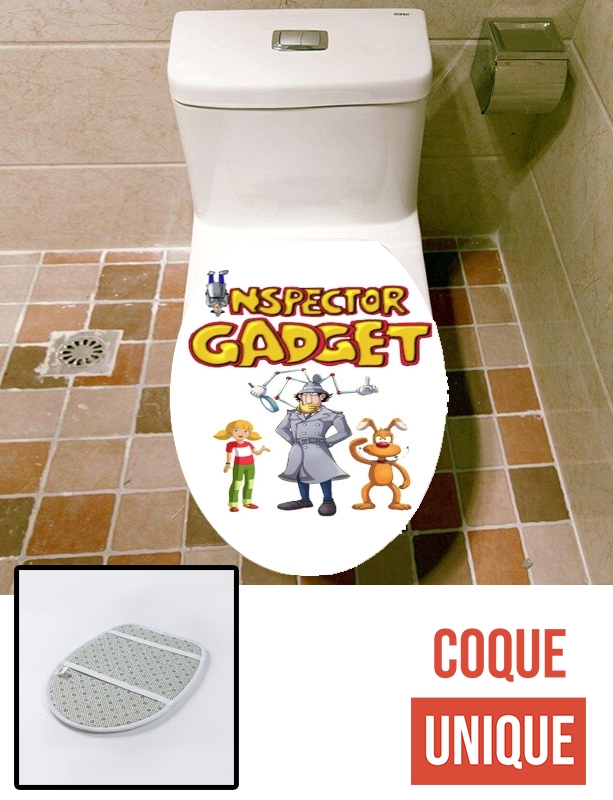 Housse de toilette - Décoration abattant wc Inspecteur gadget