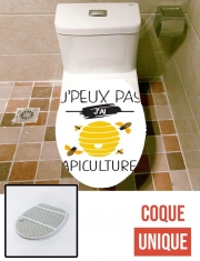 Housse de toilette - Décoration abattant wc J'peux pas j'ai apiculture
