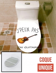 Housse de toilette - Décoration abattant wc Je peux pas j'ai guitare