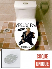 Housse de toilette - Décoration abattant wc Je peux pas j'ai Johnny
