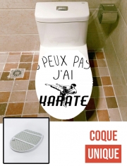 Housse de toilette - Décoration abattant wc Je peux pas j'ai Karate