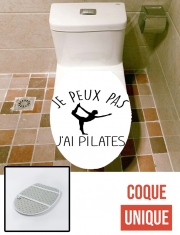 Housse de toilette - Décoration abattant wc Je peux pas jai pilates