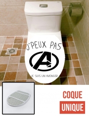 Housse de toilette - Décoration abattant wc Je peux pas je suis un Avenger