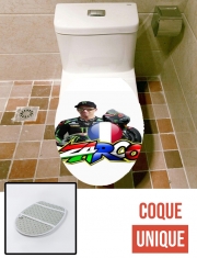 Housse de toilette - Décoration abattant wc johann zarco moto gp
