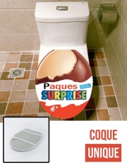 Housse de toilette - Décoration abattant wc Joyeuses Paques Inspired by Kinder Surprise