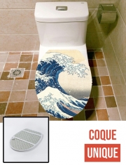 Housse de toilette - Décoration abattant wc Kanagawa Wave