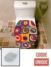 Housse de toilette - Décoration abattant wc Kandinsky circles