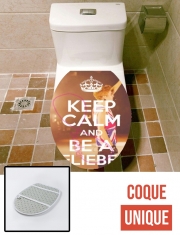Housse de toilette - Décoration abattant wc Keep Calm And Be a Belieber