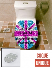 Housse de toilette - Décoration abattant wc Keep Calm And Directioner forever