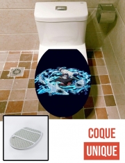Housse de toilette - Décoration abattant wc Kisame Water Sharks