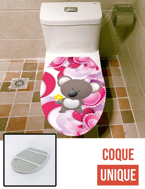 Housse de toilette - Décoration abattant wc Koala Kawai
