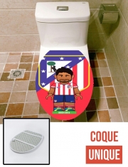 Housse de toilette - Décoration abattant wc Lego Football: Atletico de Madrid - Diego Costa