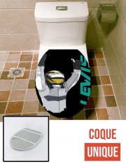 Housse de toilette - Décoration abattant wc Lewis Hamilton F1