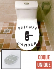 Housse de toilette - Décoration abattant wc Poignée d'amour