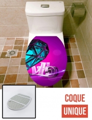 Housse de toilette - Décoration abattant wc Love Droite