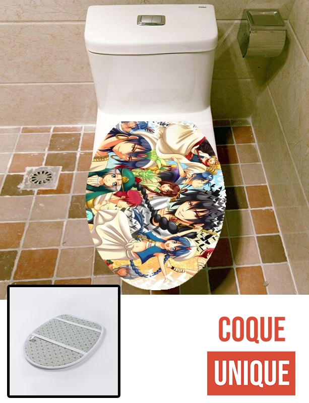 Housse de toilette - Décoration abattant wc Magi Fan Art