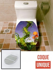 Housse de toilette - Décoration abattant wc Haricot Magique