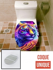 Housse de toilette - Décoration abattant wc Magic Lion