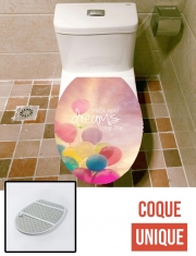 Housse de toilette - Décoration abattant wc make your dreams come true