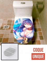 Housse de toilette - Décoration abattant wc Manga Girl Sexy goddess
