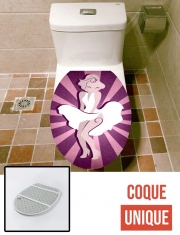 Housse de toilette - Décoration abattant wc Marilyn pop