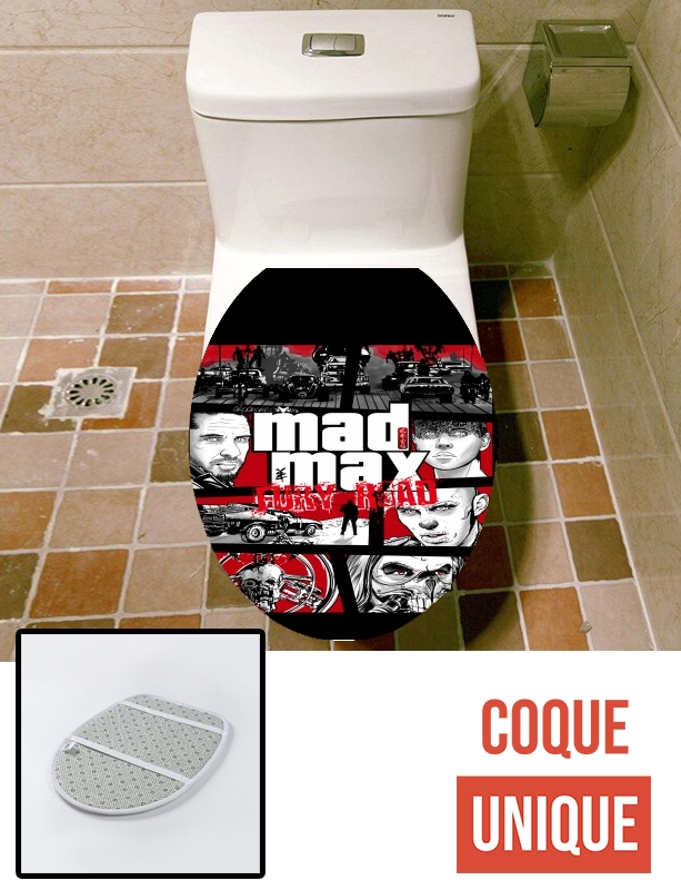 Housse de toilette - Décoration abattant wc Mashup GTA Mad Max Fury Road