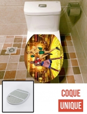Housse de toilette - Décoration abattant wc Mayweather vs McGregor