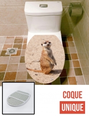 Housse de toilette - Décoration abattant wc Meerkat