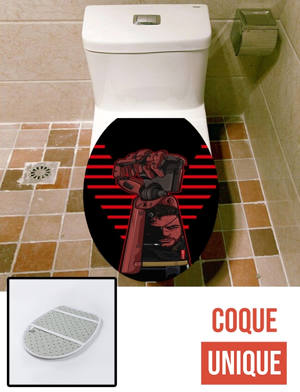 Housse de toilette - Décoration abattant wc Metal Power Gear  