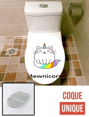 Housse de toilette - Décoration abattant wc Mewnicorn Licorne x Chat