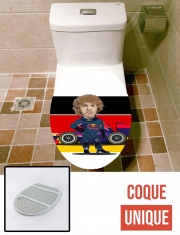 Housse de toilette - Décoration abattant wc MiniRacers: Sebastian Vettel - Red Bull Racing Team