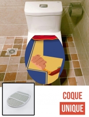 Housse de toilette - Décoration abattant wc Miss Marvel