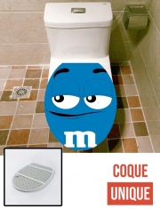 Housse de toilette - Décoration abattant wc M&m's Bleu