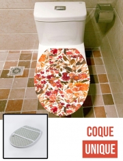 Housse de toilette - Décoration abattant wc MODERN WATERCOLOR FLORALS