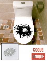 Housse de toilette - Décoration abattant wc Monkey Business - White