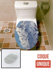 Housse de toilette - Décoration abattant wc Mont Blanc