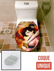 Housse de toilette - Décoration abattant wc Mulan Warrior Princess
