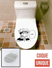 Housse de toilette - Décoration abattant wc Naruto Ok
