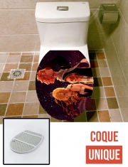 Housse de toilette - Décoration abattant wc natsu dragneel x lucy heartfilia