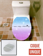 Housse de toilette - Décoration abattant wc Ne cesse pas de rêver