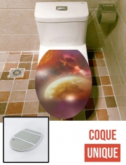 Housse de toilette - Décoration abattant wc Système Solaire