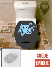 Housse de toilette - Décoration abattant wc octopus Blue cartoon