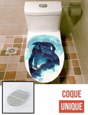 Housse de toilette - Décoration abattant wc Oiseau de Nuit