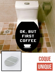Housse de toilette - Décoration abattant wc Ok But First Coffee
