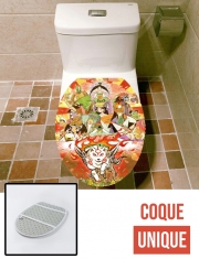 Housse de toilette - Décoration abattant wc Okami HD